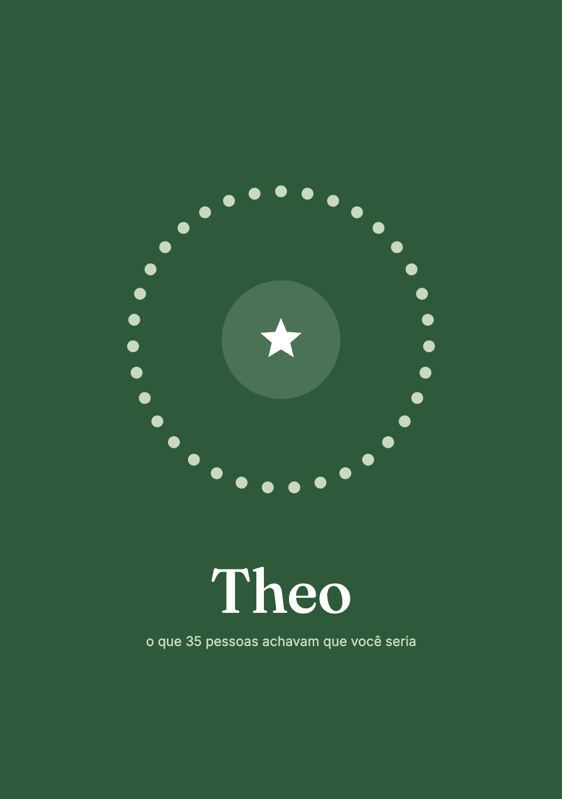 Capa do livro de exemplo, com o anel de pontos e a estrela no centro
